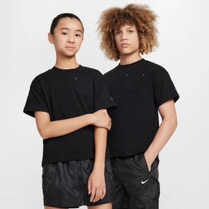 Koszulka z krótkim rękawem dla dużych dzieci Nike Sportswear City Utility - Czerń