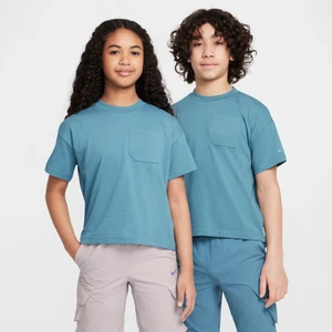 Koszulka z krótkim rękawem dla dużych dzieci Nike Sportswear City Utility - Niebieski