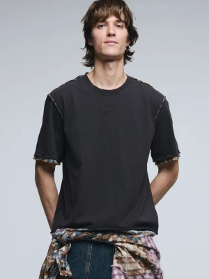 Koszulka z krótkim rękawem z detalami szwów Desigual