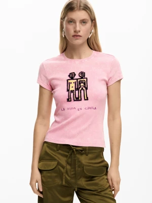 Koszulka z krótkim rękawem z nadrukiem Desigual