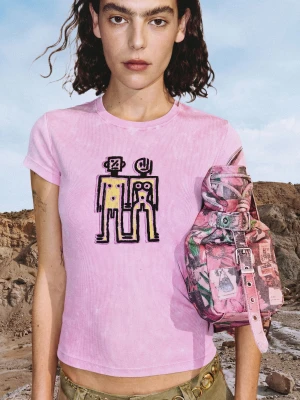 Koszulka z krótkim rękawem z nadrukiem Desigual