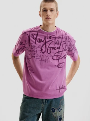 Koszulka z krótkim rękawem z napisami Desigual