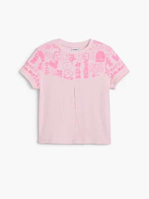 Koszulka z krótkim rękawem z napisami Desigual