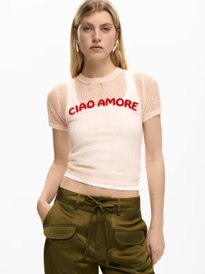 Koszulka z krótkim rękawem z napisem Desigual