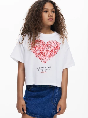Koszulka z krótkim rękawem z sercem Desigual