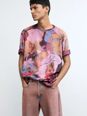 Koszulka z kwiatowym nadrukiem Desigual