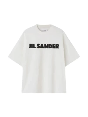 Koszulka z logo Jil Sander