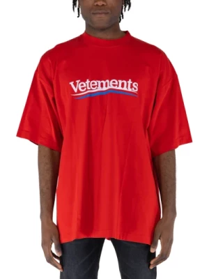 Koszulka z Logo Kampanii Vetements
