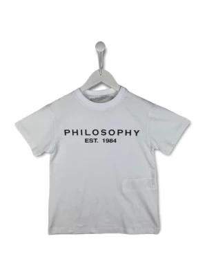 Koszulka z Logo na Krótki Rękaw Philosophy di Lorenzo Serafini