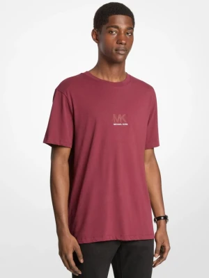 Koszulka z mieszanki bawełny z graficznym logo Michael Kors
