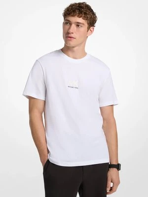 Zdjęcie produktu Koszulka z mieszanki bawełny z graficznym logo Michael Kors BIAŁY (Biały)