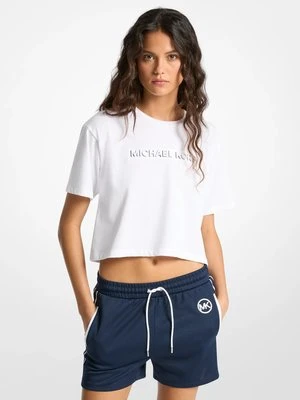 Koszulka z mieszanki bawełny z logo MICHAEL Michael Kors