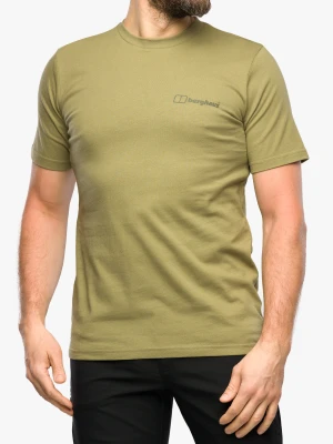 Koszulka z nadrukiem Berghaus Mont Blanc MTN S/S Tee - am light green