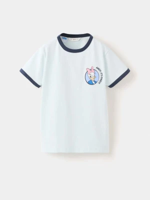 Koszulka z nadrukiem Daisy i Donalda błękitny - Dzieci - lata - MANGO KIDS