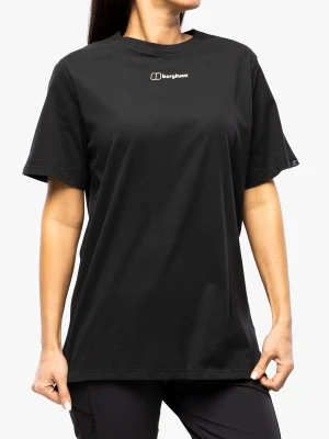 Koszulka z nadrukiem damska Berghaus Boyfriend Buttermere Ss Tee - black/black