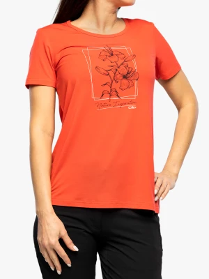 Zdjęcie produktu Koszulka z nadrukiem damska CMP Soraka T-Shirt - campari