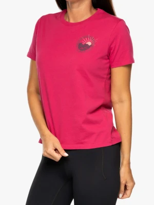 Koszulka z nadrukiem damska Inov-8 Graphic Tee SS 2003 - pink