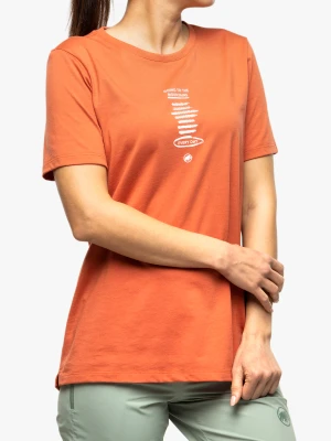 Koszulka z nadrukiem damska Mammut Core T-Shirt Every Day - terracotta