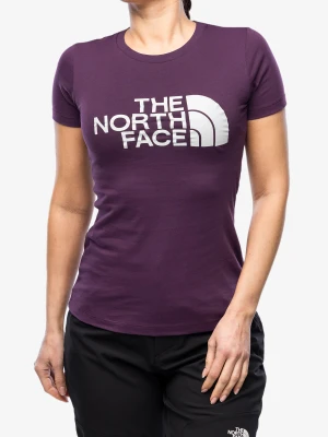 Koszulka z nadrukiem damska The North Face S/S Easy Tee - black currant