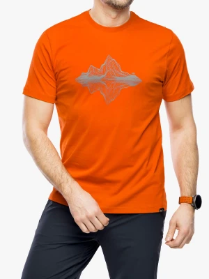 Koszulka z nadrukiem Helly Hansen F2F Organic Cotton Tee 2.0 - patrol orange