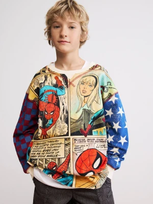 Koszulka z nadrukiem komiksowym Marvel™ Desigual biały