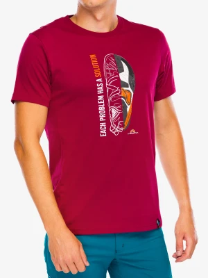 Koszulka z nadrukiem La Sportiva Solution T-Shirt - sangria