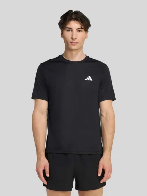 Koszulka z nadrukiem logo, krój regular fit Adidas Czarny