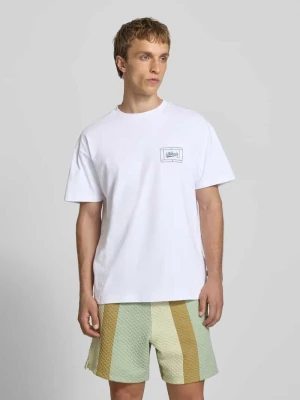 Koszulka z nadrukiem logo, krój regular fit BLKVIS