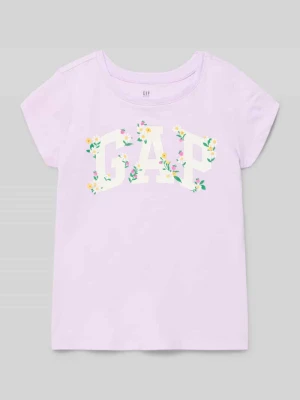 Koszulka z nadrukiem logo, krój regular fit GAP