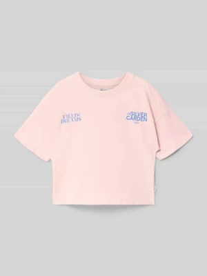 Koszulka z nadrukiem logo, krój regular fit Garcia