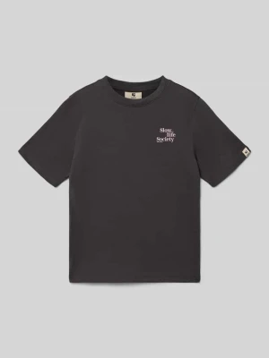 Koszulka z nadrukiem logo, krój regular fit Garcia
