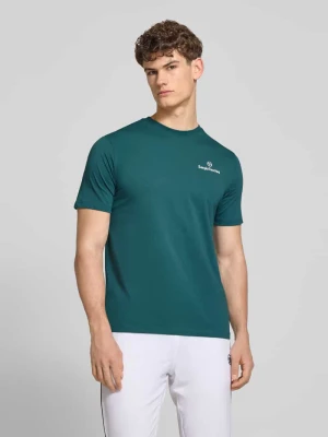 Koszulka z nadrukiem logo, krój regular fit Sergio Tacchini