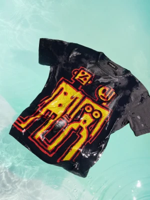 Koszulka z nadrukiem logo vintage Desigual czarny