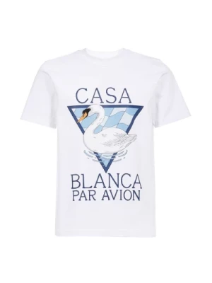 Koszulka z nadrukiem logo z bawełny - Biały Casablanca