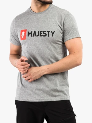 Koszulka z nadrukiem Majesty Logo T-shirt - grey