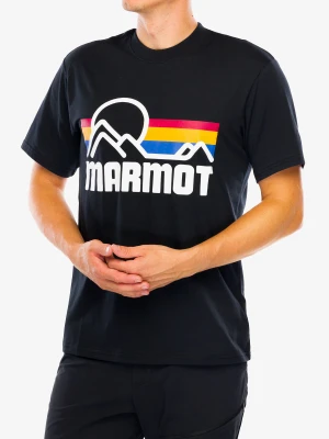 Koszulka z nadrukiem Marmot Coastal Tee SS - black/multi