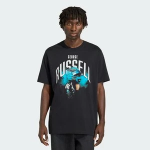 KOSZULKA Z NADRUKIEM MERCEDES - AMG PETRONAS FORMULA 1 TEAM GEORGE RUSSELL Adidas