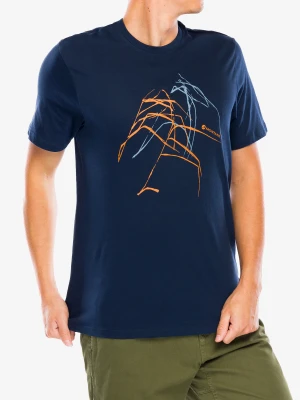 Koszulka z nadrukiem Montane Abstract Mountain T-Shirt - eclipse blue