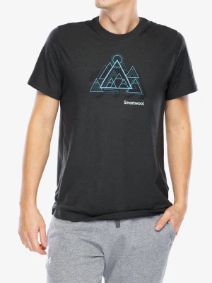 Koszulka z nadrukiem Smartwool Bear Range Graphic Short Sleeve Tee - charcoal