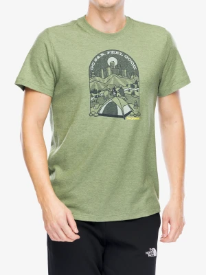 Koszulka z nadrukiem Smartwool Streets to Peaks Graphic Short Sleeve Tee - fern green