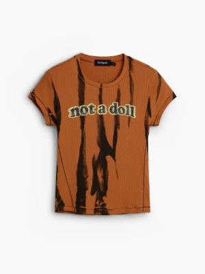 KOSZULKA Z NADRUKIEM WIADOMOŚCI Desigual