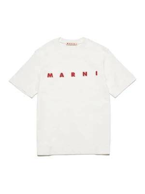 Koszulka z nadrukiem z logo Marni