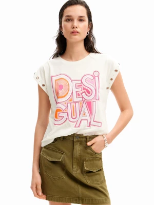 Koszulka z naszywką i logo Desigual