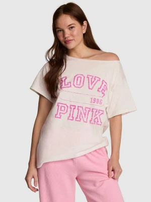 Koszulka z odkrytymi ramionami Campus Cotton Victoria's Secret Szary