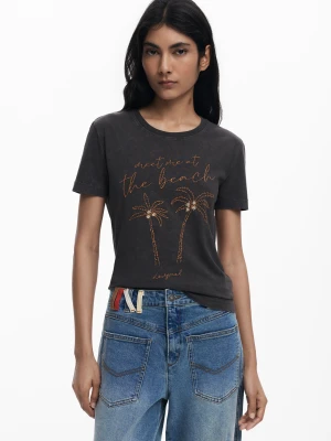 Koszulka z palmami Desigual