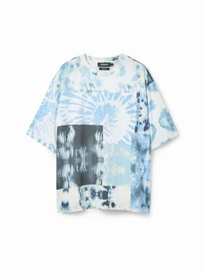 Koszulka z patchworkiem tie-dye Desigual