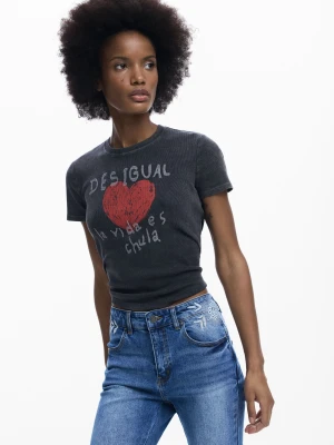 Koszulka z sercem Desigual