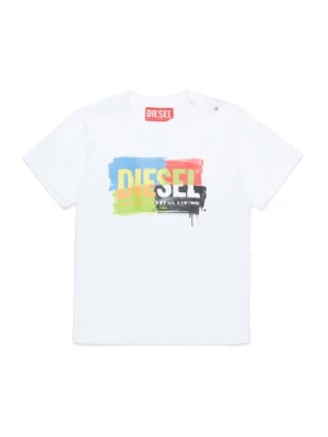 Koszulka z wielokolorowym nadrukiem Diesel