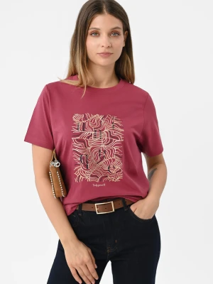 Koszulka z wzorem, Comfort Fit, T-UNIQ Volcano