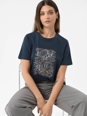 Koszulka z wzorem, Comfort Fit, T-UNIQ Volcano